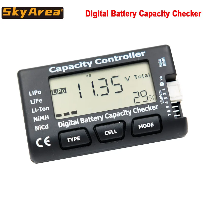High Quality Cellmeter-7 Digital Battery Capacity Checker RC CellMeter 7 F - £11.45 GBP