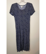 Vintage Womens Rampage Y2K Blue Floral Midi Boho Hippie Dress juniors 3 - £39.31 GBP