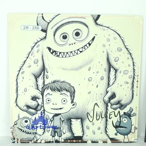 Monsters Inc Sulley Mike Disney 100th Limited Art Card Print Big One 219... - $118.79