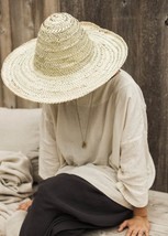 Palm leaf hat, Palm Leaf Garden Hat, Round Straw hat, Summer hat, Beach hat  - £36.37 GBP