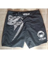Venum Shorts Mens Sz 33 Snake Head MMA Boxing Fighting Black 8.5 " Inseam RR - $24.74