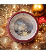 Thomas Kinkade Musical Clock Home For The Holidays Wall Christmas Videos... - £19.45 GBP