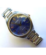 Vintage Men's Citizen J165-S095158 Eco Drive Stainless Steel Blue Solar ... - $99.75