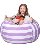 Wekapo Stuffed Animal Storage Bean Bag Chair Cover For Kids | Stuffable ... - £35.57 GBP