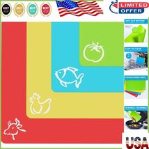 Extra Thick 4-Piece Flexible Cutting Mat Set with EZ-Grip Back for Kitchen - $280.06 MXN