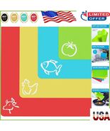 Extra Thick 4-Piece Flexible Cutting Mat Set with EZ-Grip Back for Kitchen - $280.06 MXN