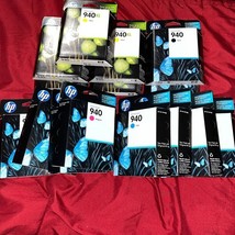15 HP 940 Yellow Black Cyan Magenta inkjet Cartridge Genuine Exp 2012 - $1,107.25 MXN