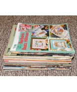 Lot 56 Leisure Arts Cross Stitch Books Booklets Leaflets Patterns Vintag... - £41.21 GBP