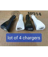 4 Pack USB Port Car Charger Adapter for iPhone Samsung Android Cell Phone - $5.41 CAD
