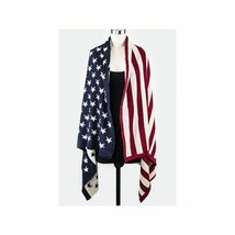 Star Spangled Arylic Women men Patriotic USA American Flag Wrap Scarf shawl - £23.73 GBP