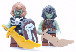 Lego Castle Fantasy Era Troll Warriors Minifigure cas369 cas365 7078 Lot 2 - £24.75 GBP