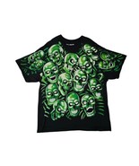 Vintage AOP Liquid Blue Juicy J Green Skull T-Shirt Size XXL - $47.50