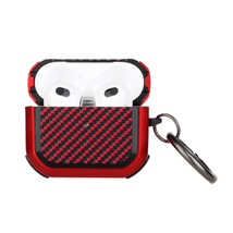 Carbon Fiber Design Hybrid Case Red For AirPods Pro2 (2022 2nd Version) - £6.72 GBP