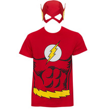 The Flash Mask Costume Tee Shirt Red - £23.96 GBP+