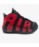 Nike Air More Uptempo PS Black University Red Kids Athletic Sneaker - $69.95