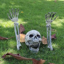 Realistic Skeleton Stakes Halloween Decors For Garden Lawn Stakes Haunted House - £26.85 GBP