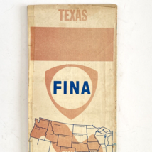 1973 Fina Gas Stations Texas Map By Rand McNally w/ Motor Oil Ad Fina Land - £23.94 GBP