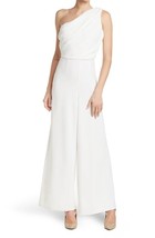 Love By Design Ava One-Shoulder Wide Leg Jumpsuit SZ S Ivory - $1,718.80 MXN