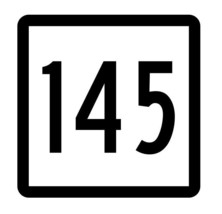 Connecticut State Highway 145 Sticker Decal R5157 Highway Route Sign - $1.45+