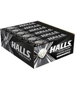 Halls Negras Black Extra Strong Menthol Action Sweets 33.5g x 12 Pack - $534.81 MXN
