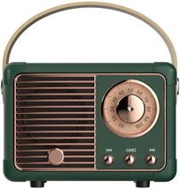 Retro Bluetooth Speaker, Wireless Mini Portable Speakers Support Usb/Tf,... - $38.96
