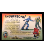 VTG Insurrecto! Linen Postcard #18 Oren Arnold Dramatic True Stories Wil... - $16.73 CAD