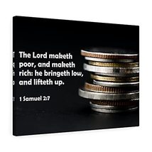 Express Your Love Gifts Scripture Canvas The Lord Lifteth Up 1 Samuel 2:7 Christ - £108.98 GBP
