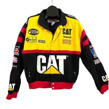 VTG Nascar Bill Davis 22 Ward Burton CAT Financial Men&#39;s L Racing Bomber Jacket - £104.09 GBP