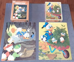 Lot of 2 Donald Duck Disney 100 pc Whitman Jigsaw Puzzles Vintage Complete - $14.00