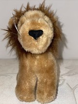 Dakin Stuffed Plush Toy Lion Vintage 1983 6&quot; tall Tan Zoo Animal Jungle Kids - £8.03 GBP