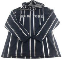 V.A.L.A. New York Men&#39;s Hoodie XL  Sweatshirt Vertical Stripe Blue White - $15.20
