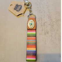 Western Southwestern Serape Strap Keychain Bag Charm - $13.86