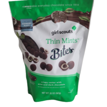 Edward Marc Girl Scouts Thin Mints Bites  20 oz Bite Sized Mint Dark Chocolate - £22.54 GBP