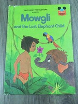 Vintage 1978 Mowgli and the Lost Elephant Child Hardcover Book Walt Disney - £6.78 GBP