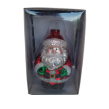 Vintage Dept 56 Christmas Santa Oil Lamp Department 56 Glass Santa Decoration - £30.63 GBP