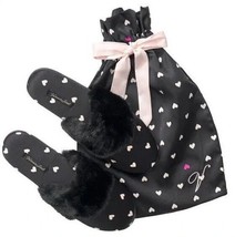 Victorias Secret Signature Satin &amp; Bow Slippers &amp; Dust Bag - Sz M (7-8) Nwt - $27.07