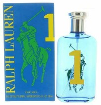 POLO BIG PONY 1 BLUE * Ralph Lauren 3.4 oz / 100 ml EDT (EDT) Men Cologn... - £48.56 GBP