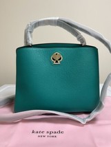 New Kate Spade New York Romy Medium Pebble Leather Satchel Handbag Fijigreen - £208.86 GBP