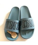 Victoria&#39;s Secret Pink Single Strap Slides Logo upper padded foam Green ... - €22,52 EUR