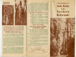 California State Parks of the Northern Redwoods Brochure Redwood Highway  - £29.41 GBP