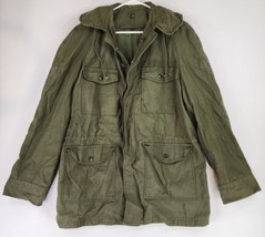 USAF Military Jacket Mens Large Green Wind Resistant Vintage Grunge Fiel... - $132.65