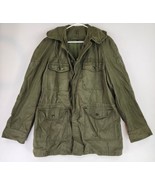 USAF Military Jacket Mens Large Green Wind Resistant Vintage Grunge Fiel... - £105.44 GBP