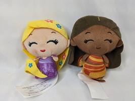 Disney Rapunzel Ariel Mini Plush 3 Inch Just Play Lot of 2 Stuffed Toy - $14.95