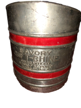 Savory Sift Chine Metal Double Screen Flour Sifter Red Stripes Farmhouse - $237.65 MXN