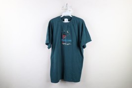 Vintage 90s Streetwear Womens Large Faded Spell Out Mackinac Lighthouse T-Shirt - £27.02 GBP