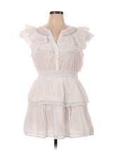 NWT LoveShackFancy x Target Penelope in White Double Ruffle Tiered Dress XL - £71.64 GBP
