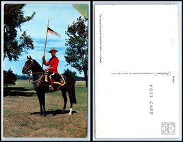 CANADA Postcard - Royal Canadian Mounted Police On Horse Holding Flag N15 - £2.52 GBP
