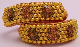 AUTHENTIC 20K 20CT YELLOW GOLD BEADS BRACELET TRIBAL TRADITIONAL INDIAN ... - $2,326.54