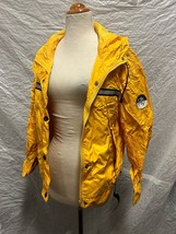 DNKY Medium Yellow Reflective Windbreaker Jacket, Zipup Pockets and Middle - £58.42 GBP
