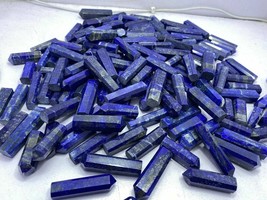 100 Pieces Lapis Lazuli  Lazurite Top Quality crystals pendants lots - £196.13 GBP